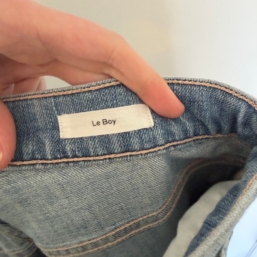 FRAME Le Boy Jeans Womens Size 26 Light Wash Denim Keaton Cut - Picture 7 of 11